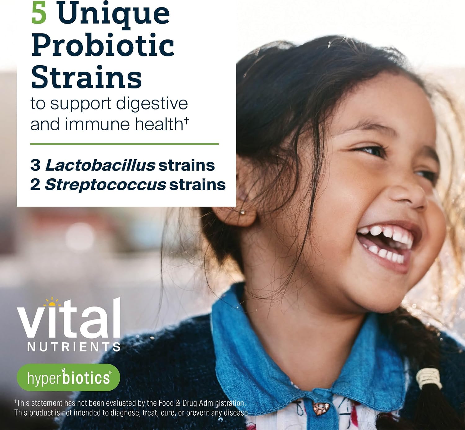 Hyperbiotics Vital Nutrients Pro Kids Probiotic ENT | Toddler Probiotics for Kids Ear, Nose and Throat | Targeted Immune and Digestive Health | Strawberry-Vanilla 45 Sugar-Free Chewable Tablets