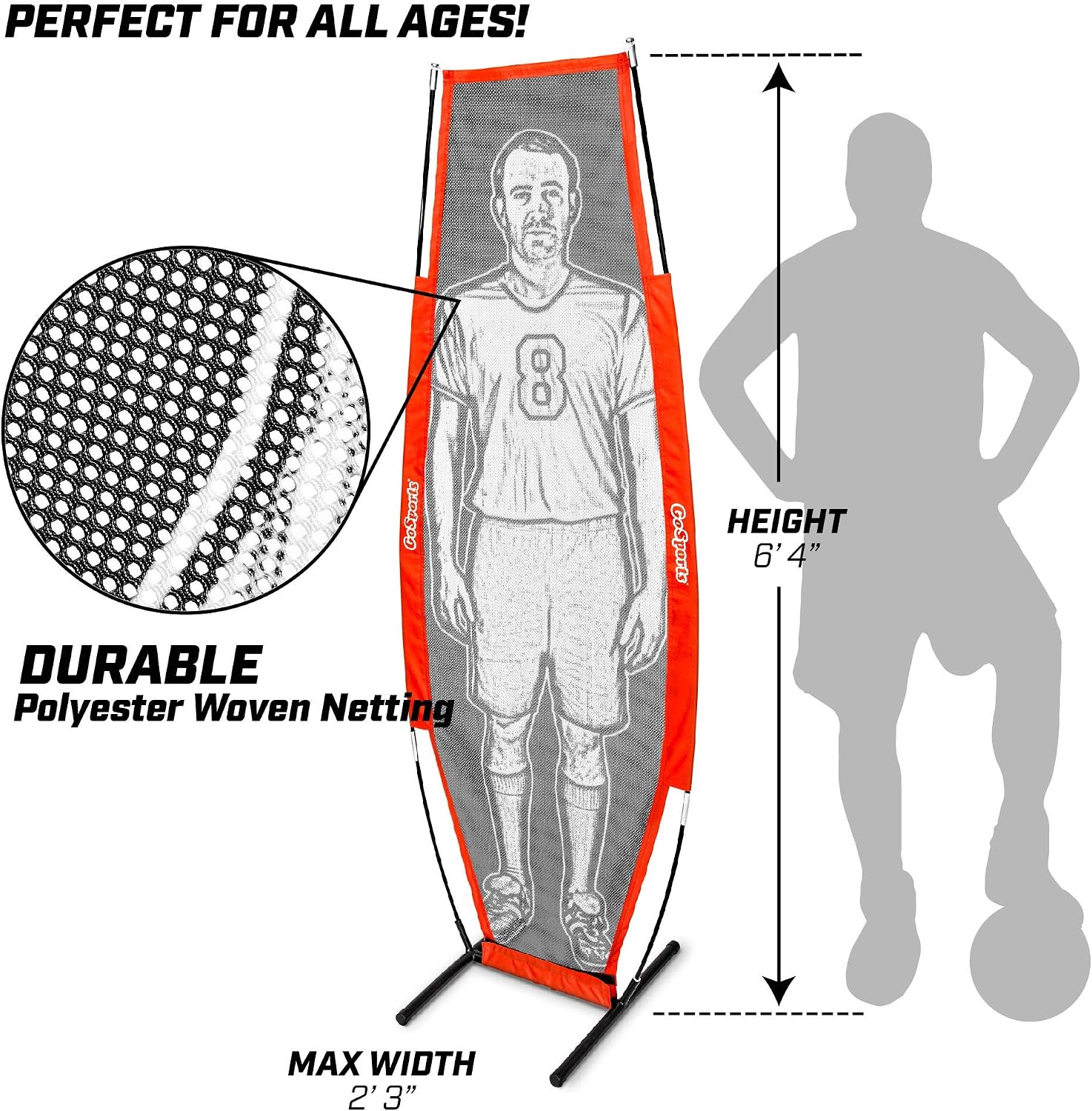 GoSports XTRAMAN Soccer Dummy Defender Training Mannequin