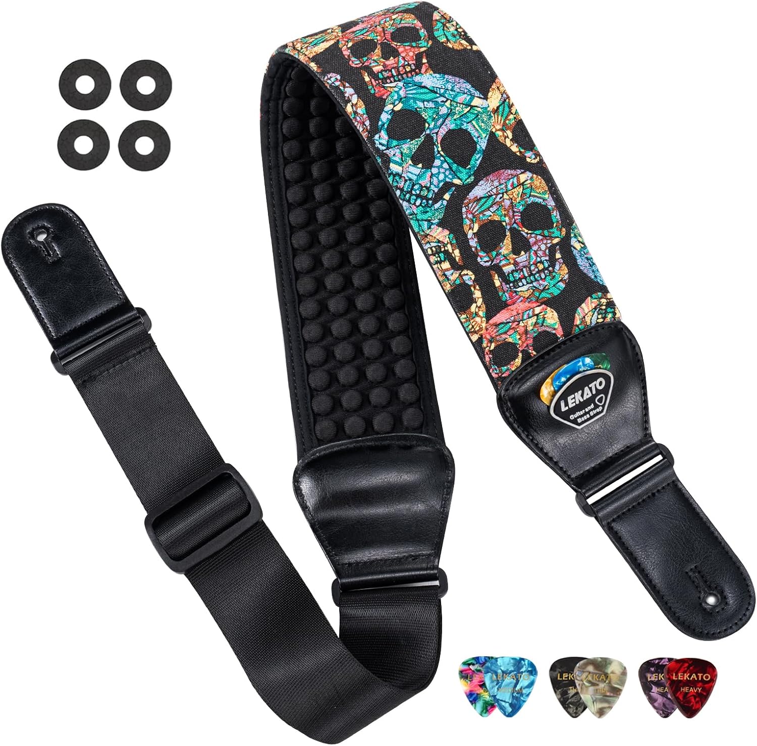 LEKATO Guitar Straps for Electric Guitar Bass