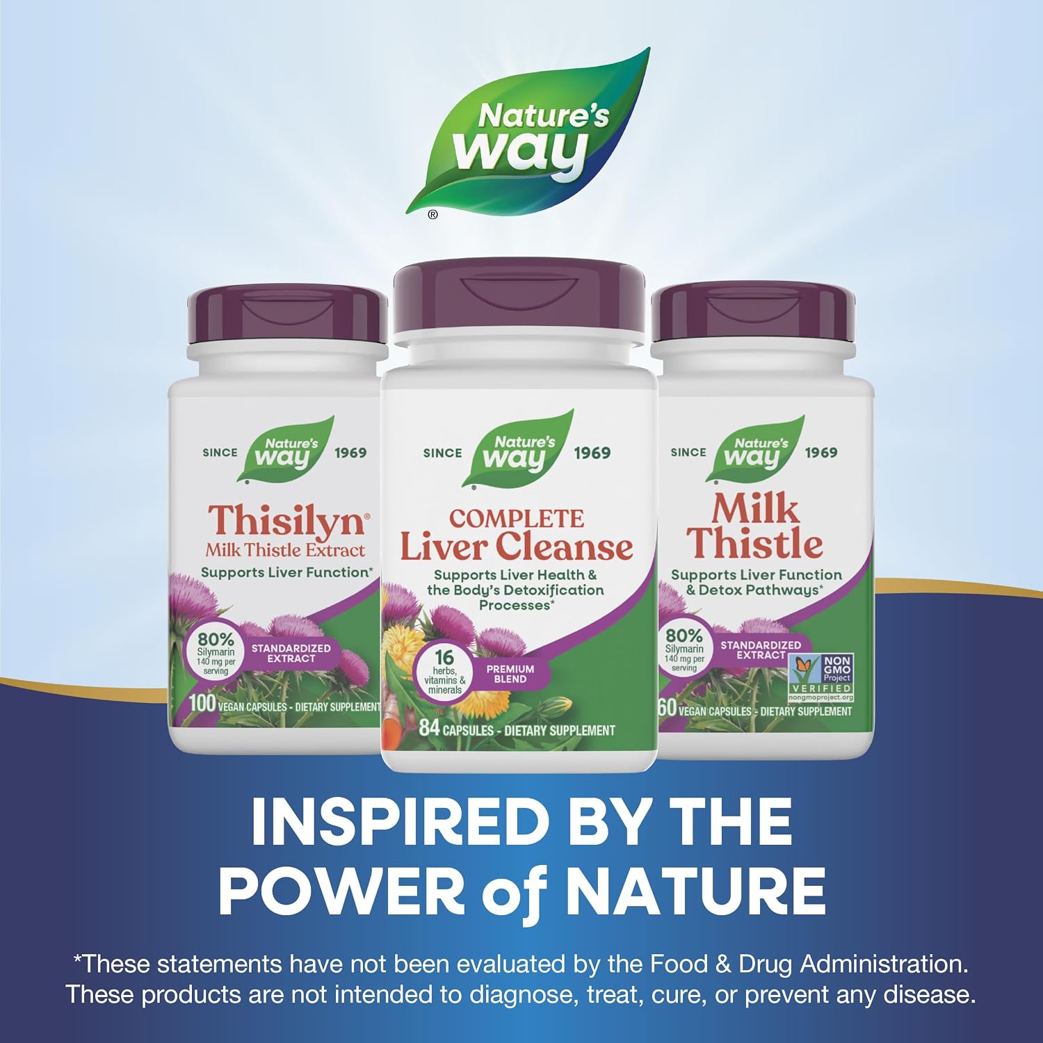 Nature's Way Complete Liver Cleanse with Milk Thistle, 84 Capsules | With Milk Thistle, Dandelion Root