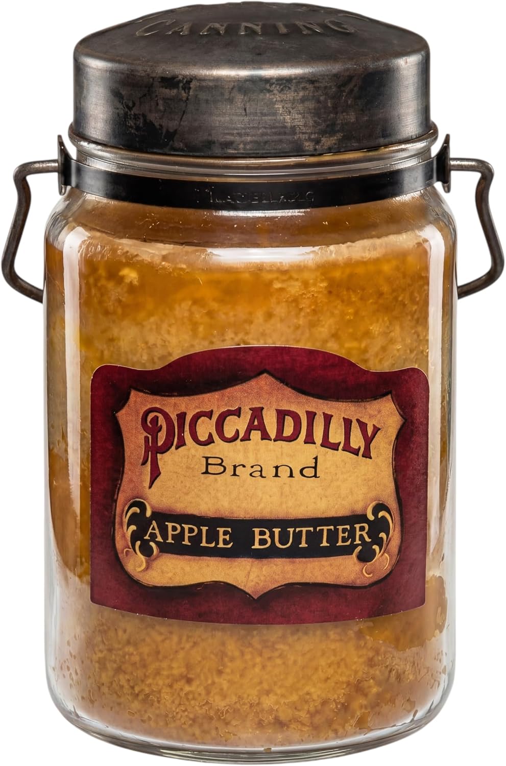 McCall’s Candles | Hot Buttered Rum | 26 oz Scented Candle | USA-Poured | Vintage Rustic Jar with Carrying Handle | Warm Buttery Spiced Rum Fragrance