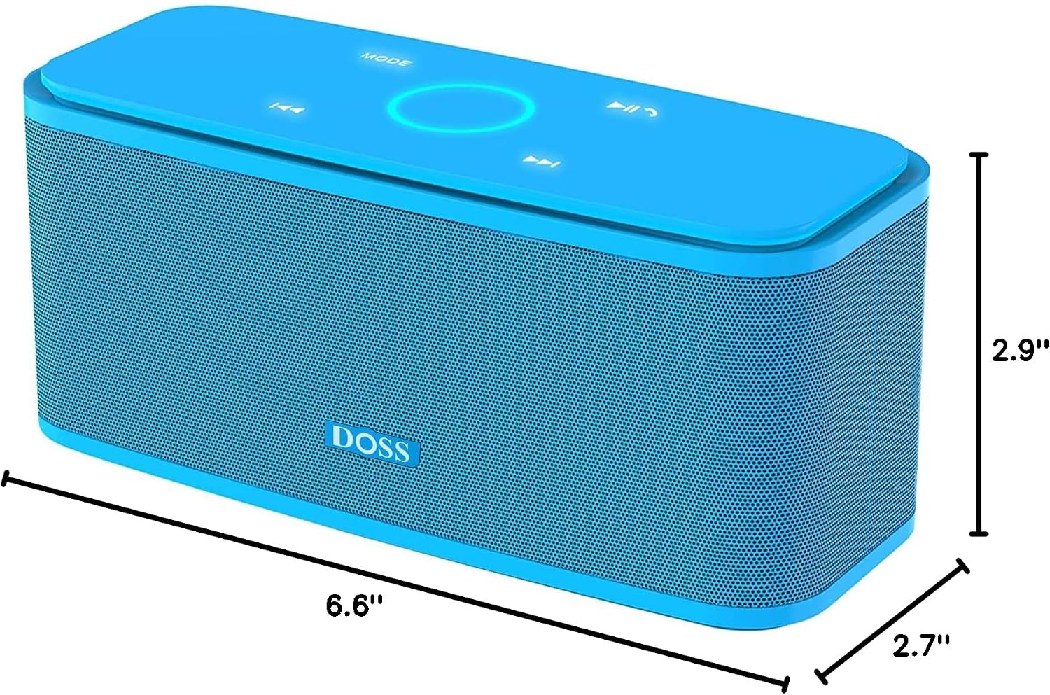DOSS SoundBox Touch Wireless Bluetooth Speaker-12W HD Sound with Rich Bass