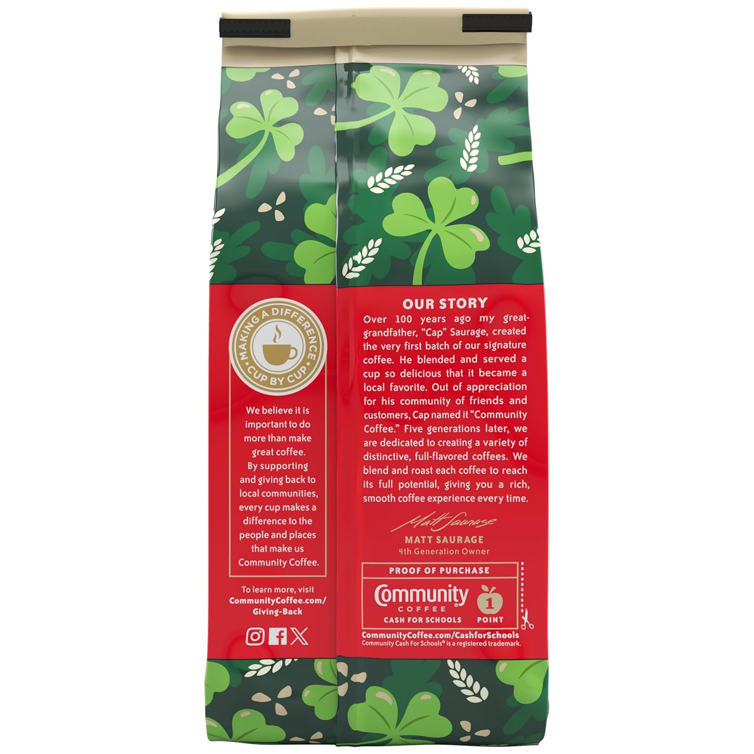 Community Coffee Caramel Cookie Butter Flavored 12 Ounces, Medium Roast Ground Coffee, 12 Ounce Bag (Pack of 1)