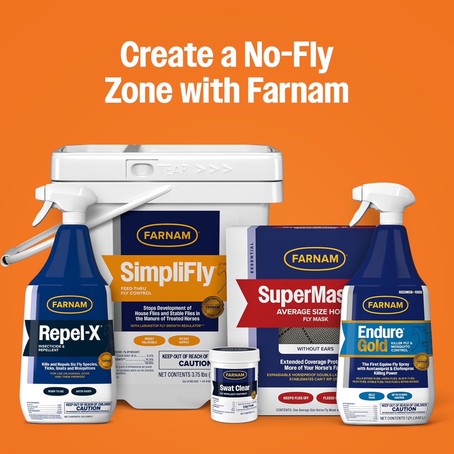 Farnam Repel-X Ready-to-Use Horse Fly Spray for Horses, 32 Fl Oz | Insect Control with Permethrin: Repel-X helps protect horses against barn flies