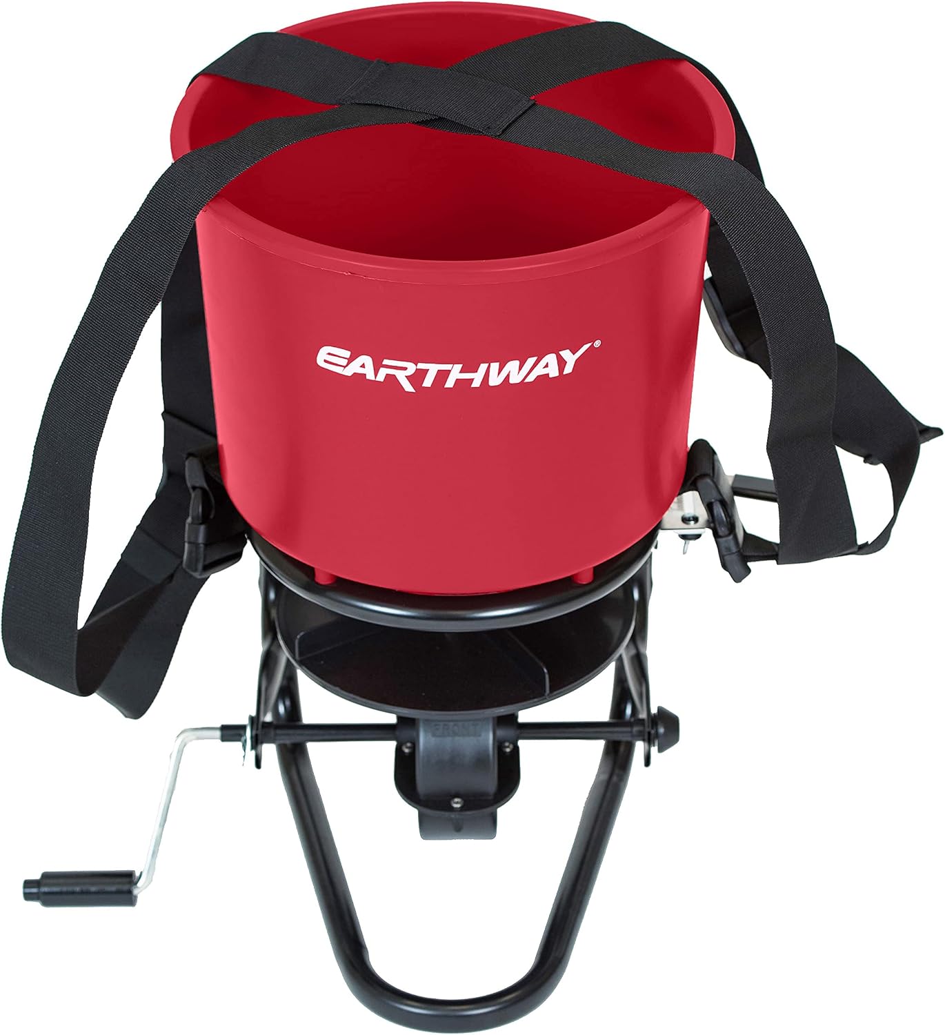 EarthWay 3100 40 LB Professional Chest Mount Hand Crank Broadcast Spreader Including Even Spread Technology