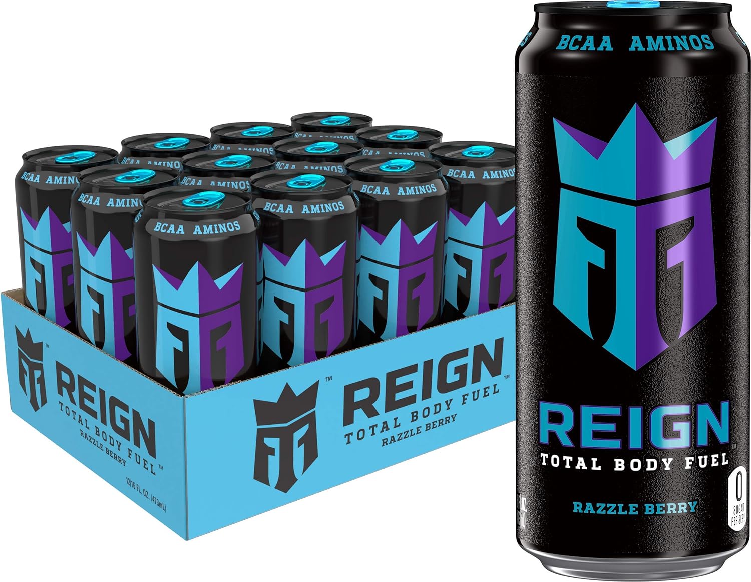 Reign Total Body Fuel, Orange Dreamsicle, Fitness & Performance Drink, 16 Fl Oz (Pack of 12)