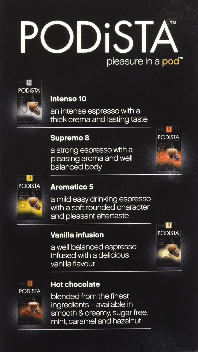 Hot Chocolate Nespresso Compatible Capsules Hot Cocoa Pods - Mint Infusion - 10 Pod Package