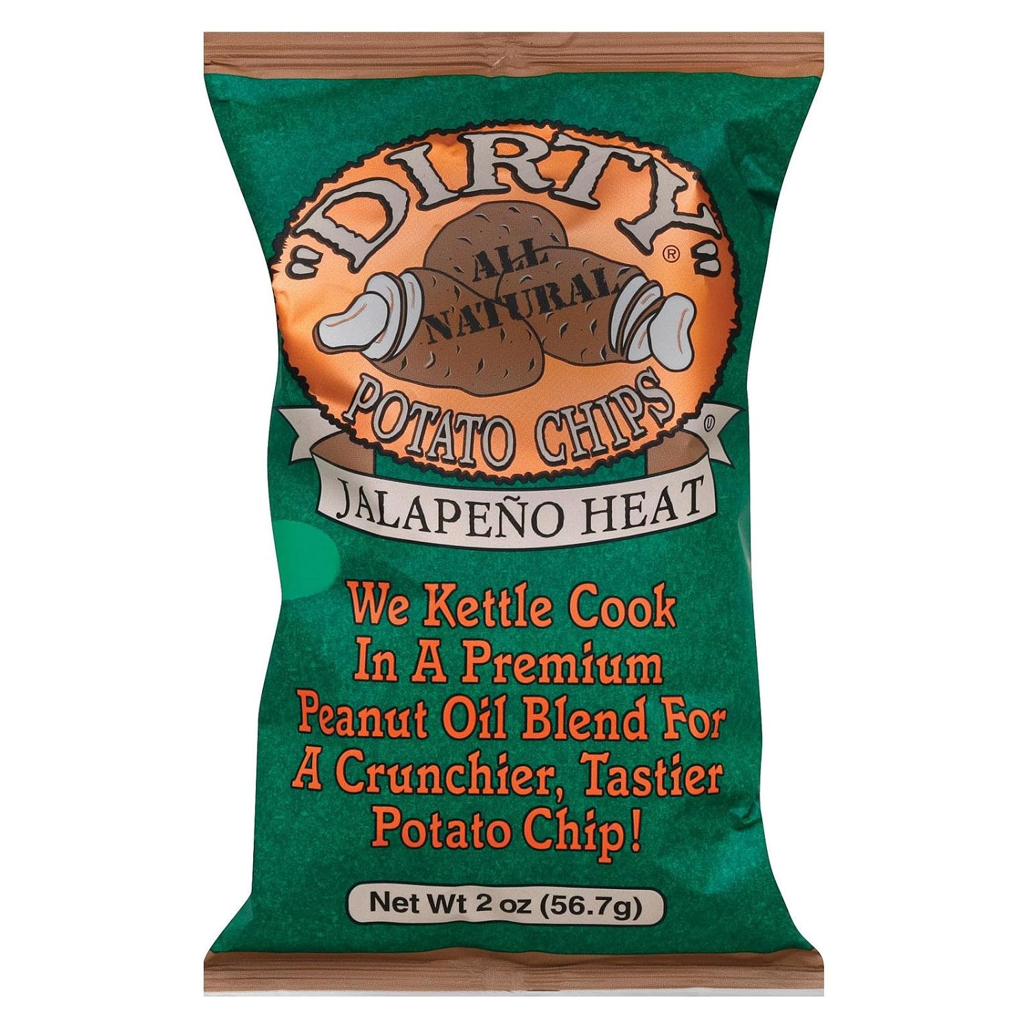 Dirty Chips Jalapeno Heat, 2-Ounce (Pack of 25)