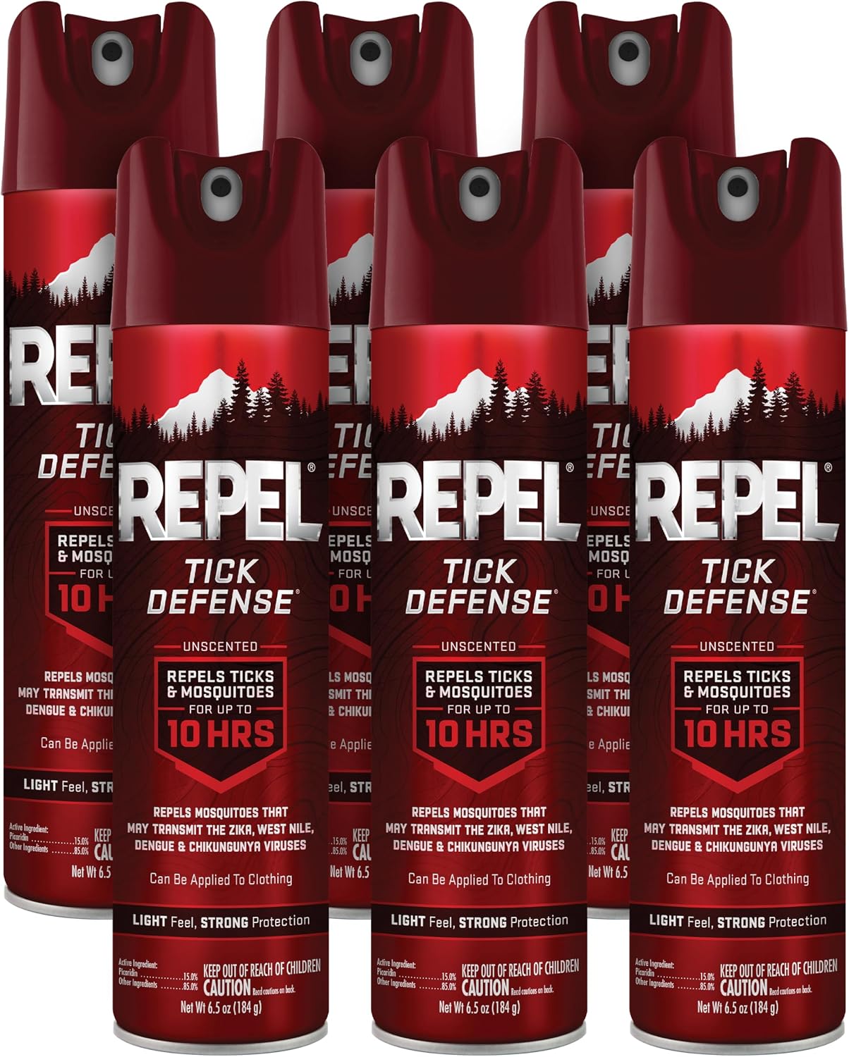 Repel Tick Defense, Aerosol Spray, 6.5-Ounce, Pack of 6