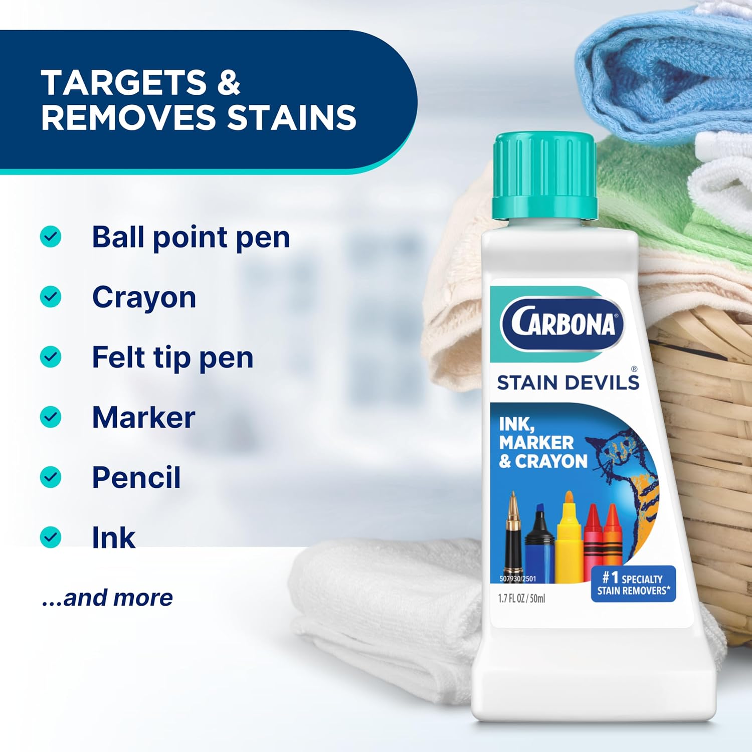 Carbona Liquid Stain Devil Food Clean Up Combo Set | Spot Stain Remover for Clothes