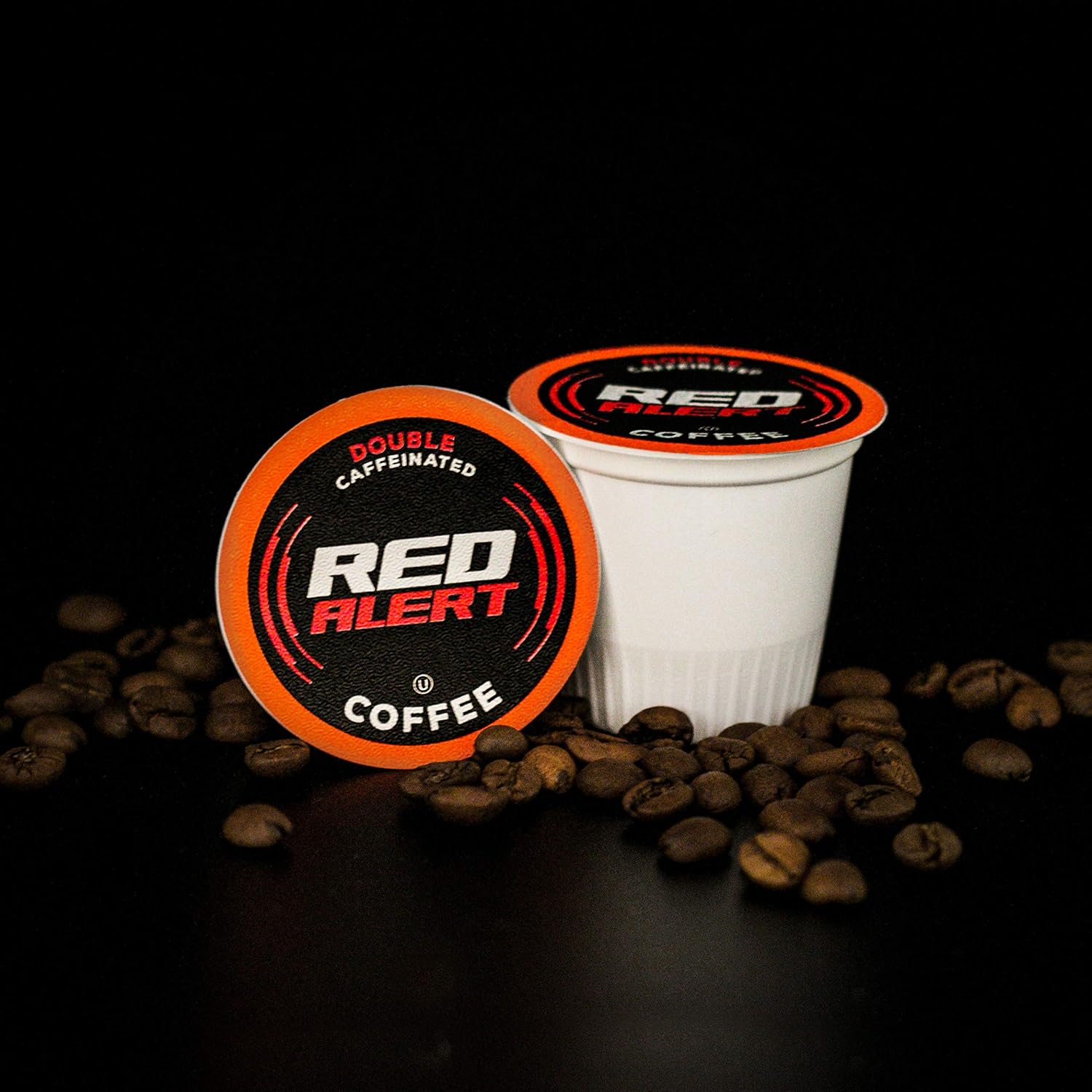 Red Alert Coffee Extra Strong Coffee Pods (Recyclable) Compatible With 2.0 Keurig K Cup Brewers, Caffeine, 40 Count (Pack of 1)