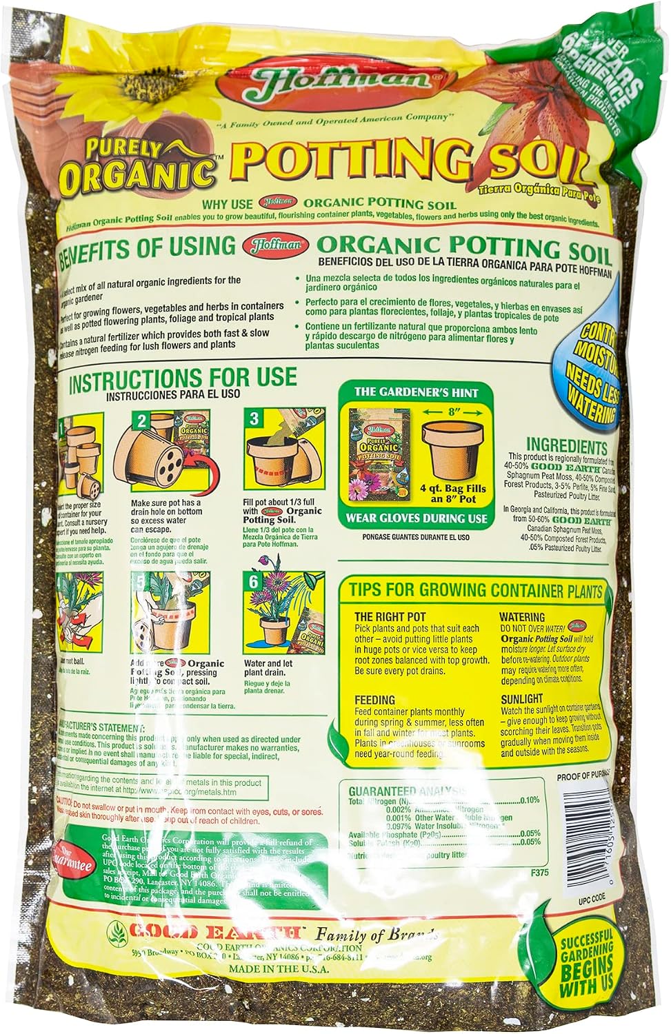 Hoffman 8Qt Organic Potting Soil