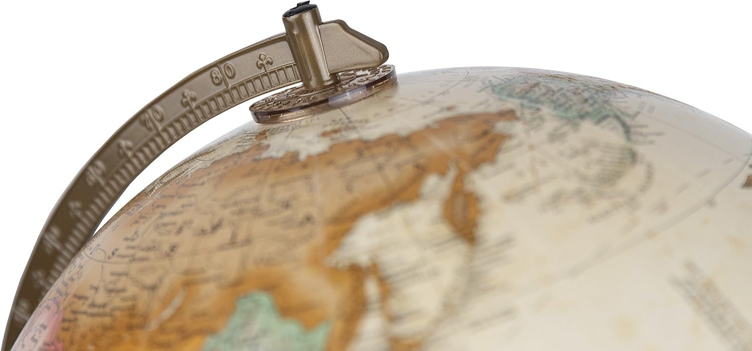 Replogle Globes Franklin World Globe, Antique Ocean, 12-Inch Diameter,Over 4,000 Place Names