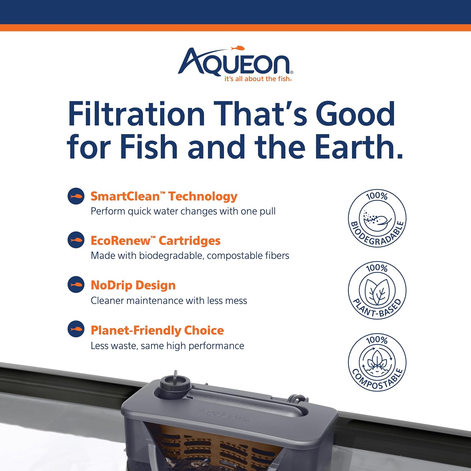 Aqueon Aquarium Fish Tank Starter Kit with LED Lighting 10 Gallon Fish Tank