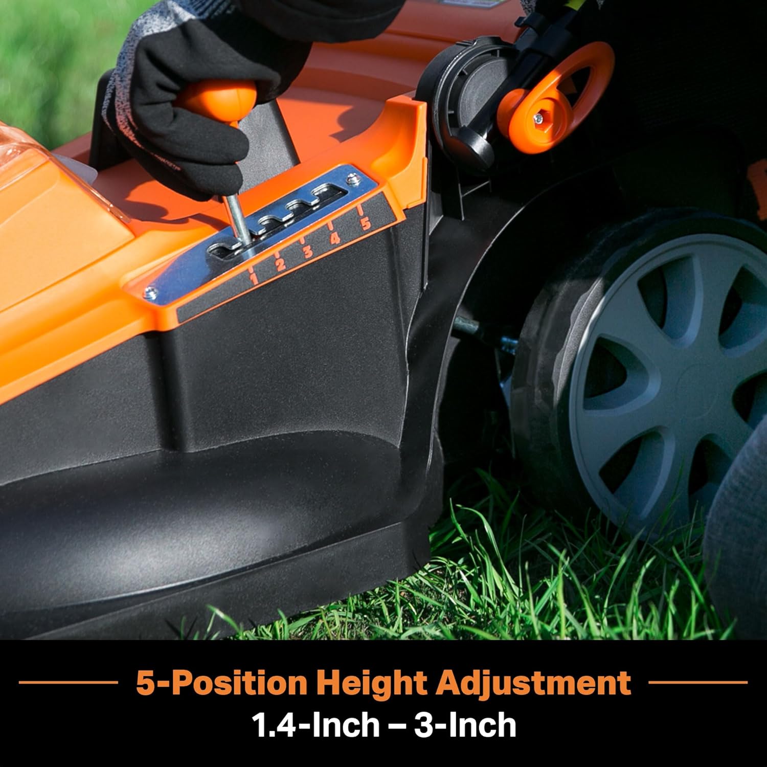 LawnMaster MEB1216K Electric Lawn Mower 16-Inch 12AMP