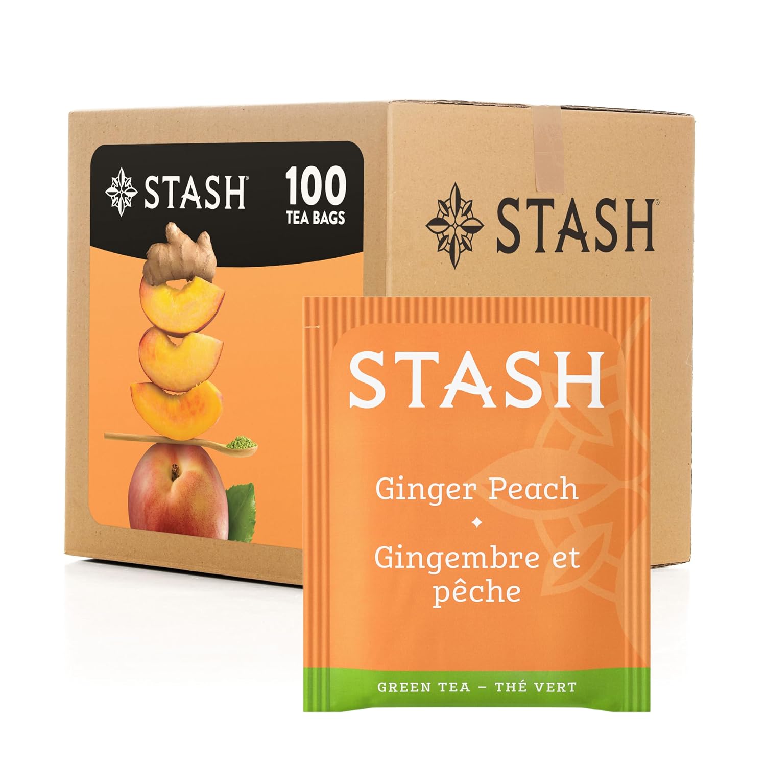 Stash Tea Premium Green Tea, Box of 100 Tea Bags