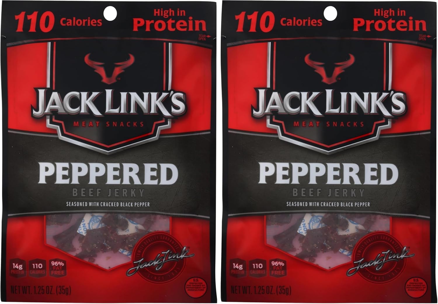 JACK LINKS 10000008421 1.25 oz Pepp Beef Jerky