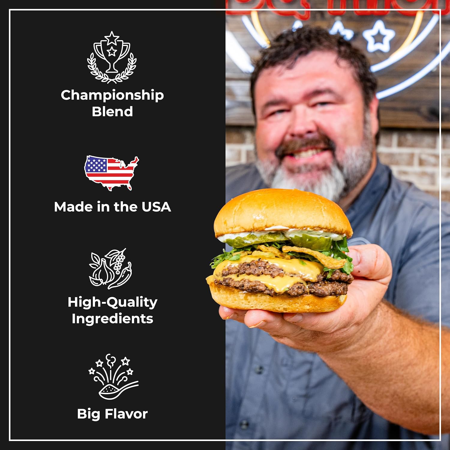 Killer Hogs The BBQ Rub, Grill and Smoking Seasoning, 11 oz | Championship Barbecue Spice Blend for Beef, Steak, Ribs, Burgers, Pork and Chicken, Convenient Shaker Container