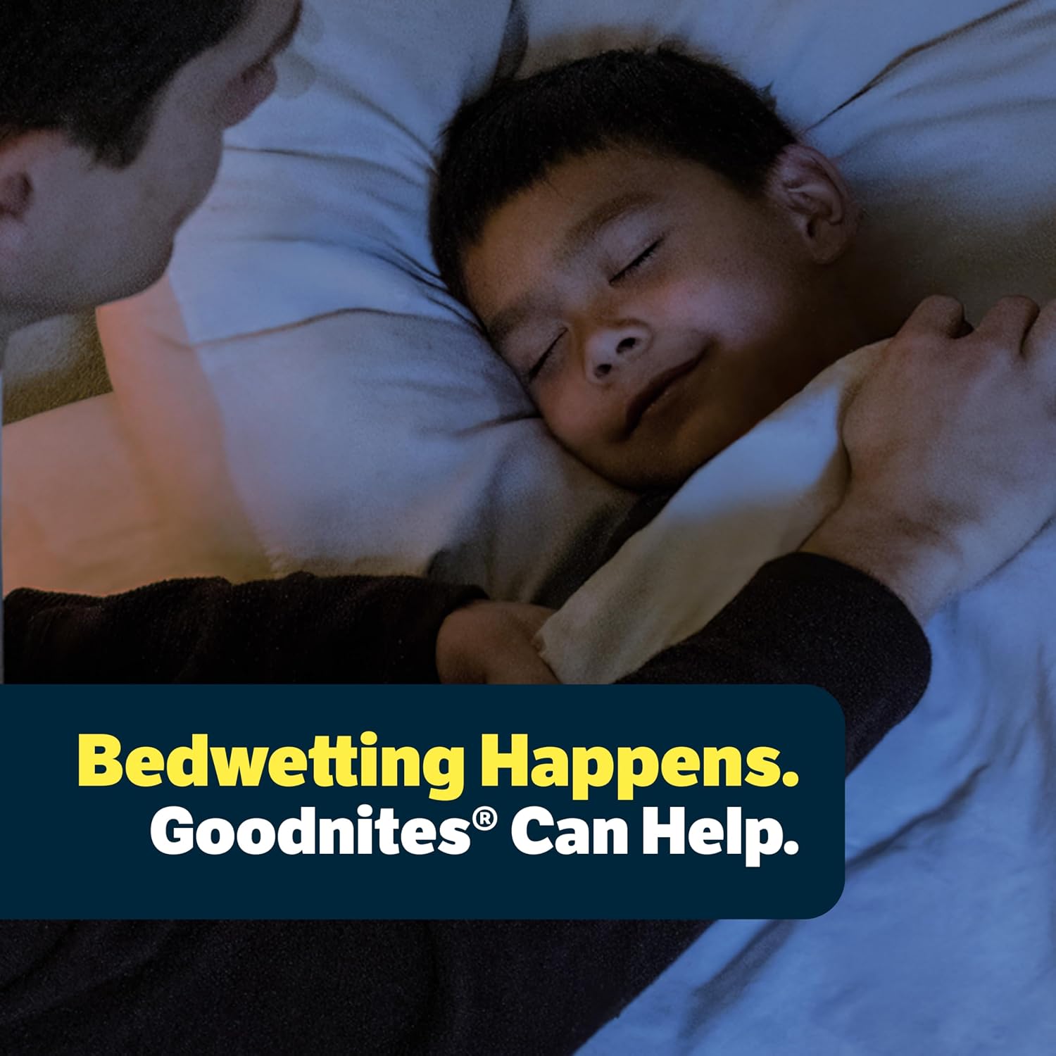 Goodnites Boys' Nighttime Bedwetting Underwear, Size S/M (43-68 lbs), 44 Ct (2 Packs of 22), Packaging May Vary