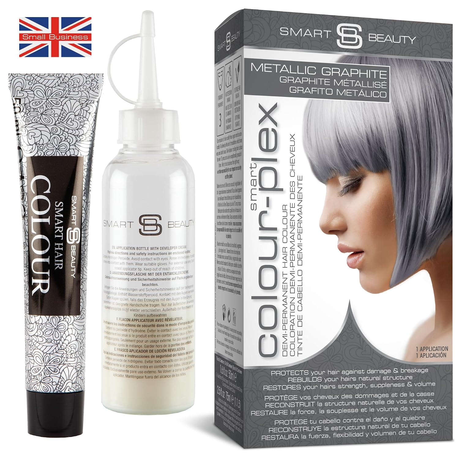 Smart Beauty Blonde Bleach-It, The Ultimate Lightener for Dark Hair, Perfect for Highlighting and Vibrant Pastel Colour, Hair Bleach Kit, Vegan & Cruelty Free