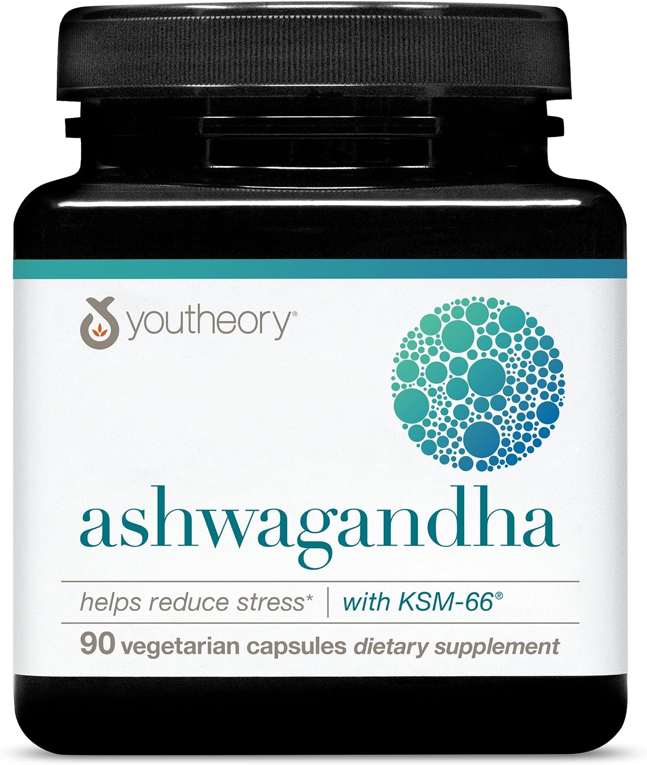 Youtheory Ashwagandha, 1,000 mg, 60 Vegetarian Capsules, 30-Day Supply
