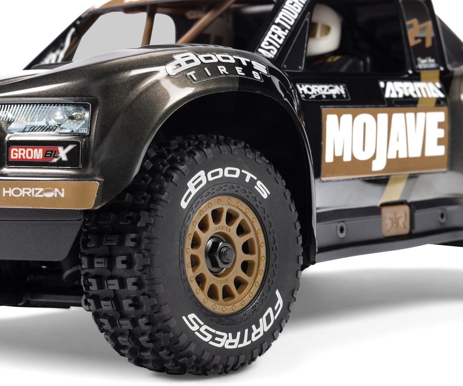 ARRMA Mojave GROM 4X4 223S BLX Brushless Desert Truck RTR, Black | ARA2304T1, Small Scale, With DSC, Battery and Charger Not Included