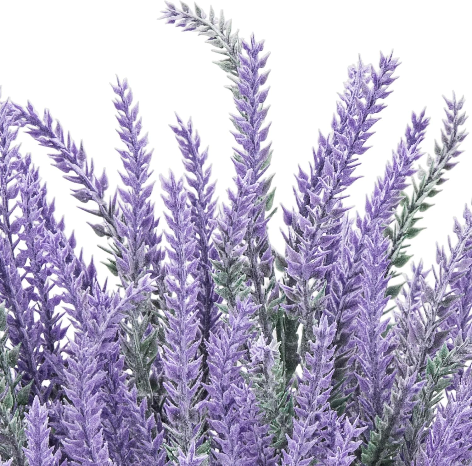 10 Bundles Fake Flowers Artificial Lavender Plants, Purple
