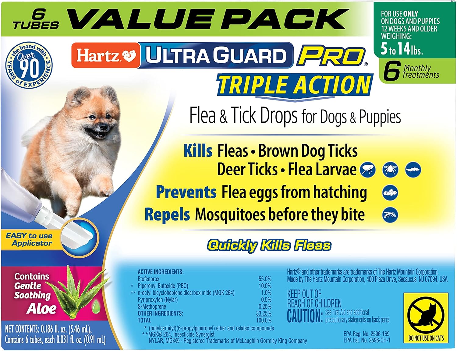 Hartz UltraGuard Pro Flea Tick Drops for Dogs 3160 lbs