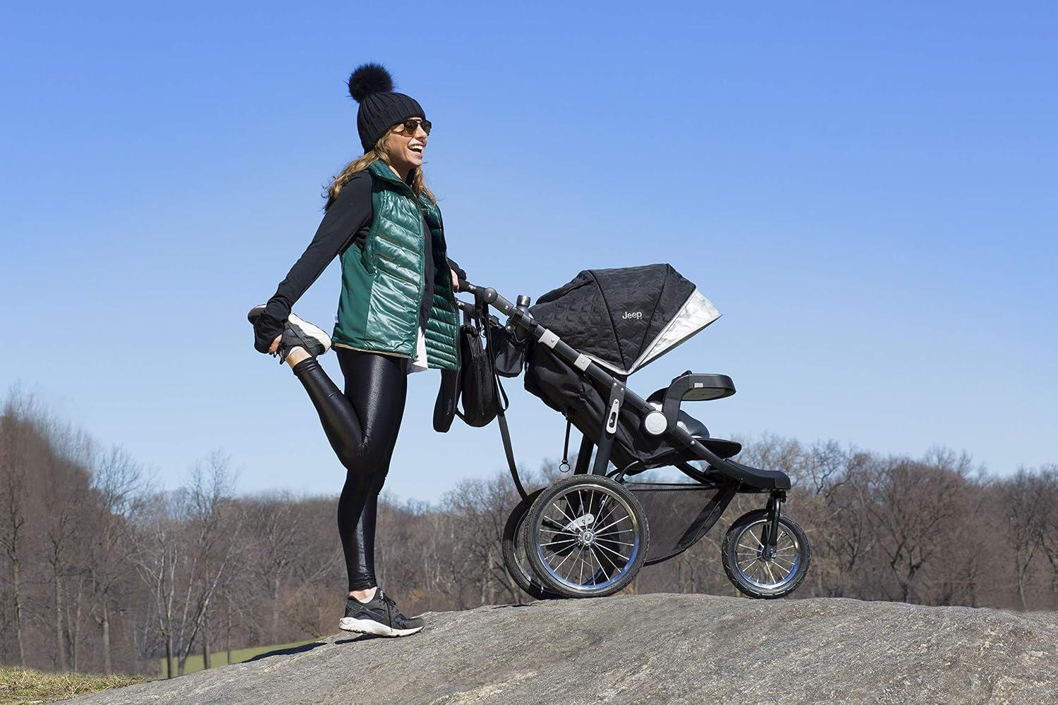 Jeep Cross-Country Sport Plus Jogging Stroller by Delta Children, Charcoal Galaxy