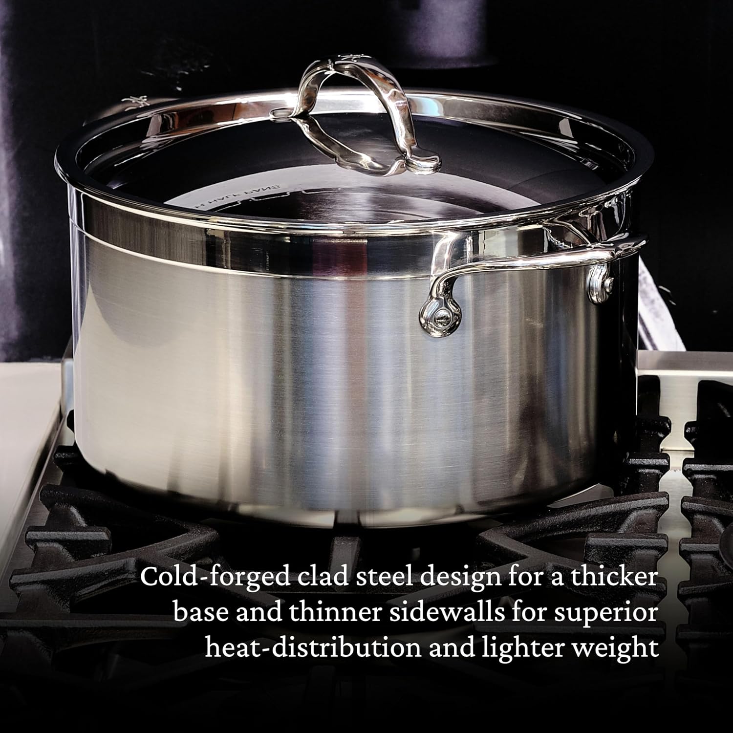 Hestan - ProBond Collection - Professional Clad Stainless Steel Stock Pot, Induction Cooktop Compatible, 8 Quart