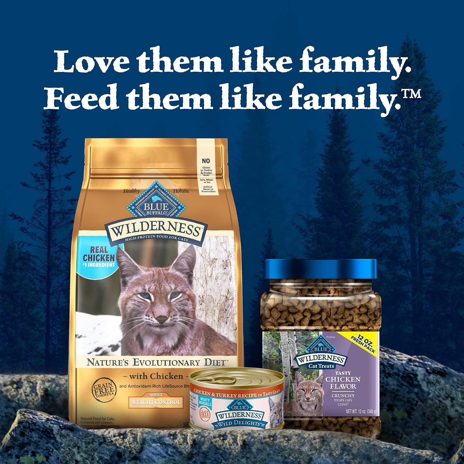 Blue Buffalo Wilderness Chicken Weight Control Dry Cat Food, 11 lb | Real Chicken #1 Ingredient, High Protein & Grain-Free, Supports Immunity with Antioxidant-Rich LifeSource Bits