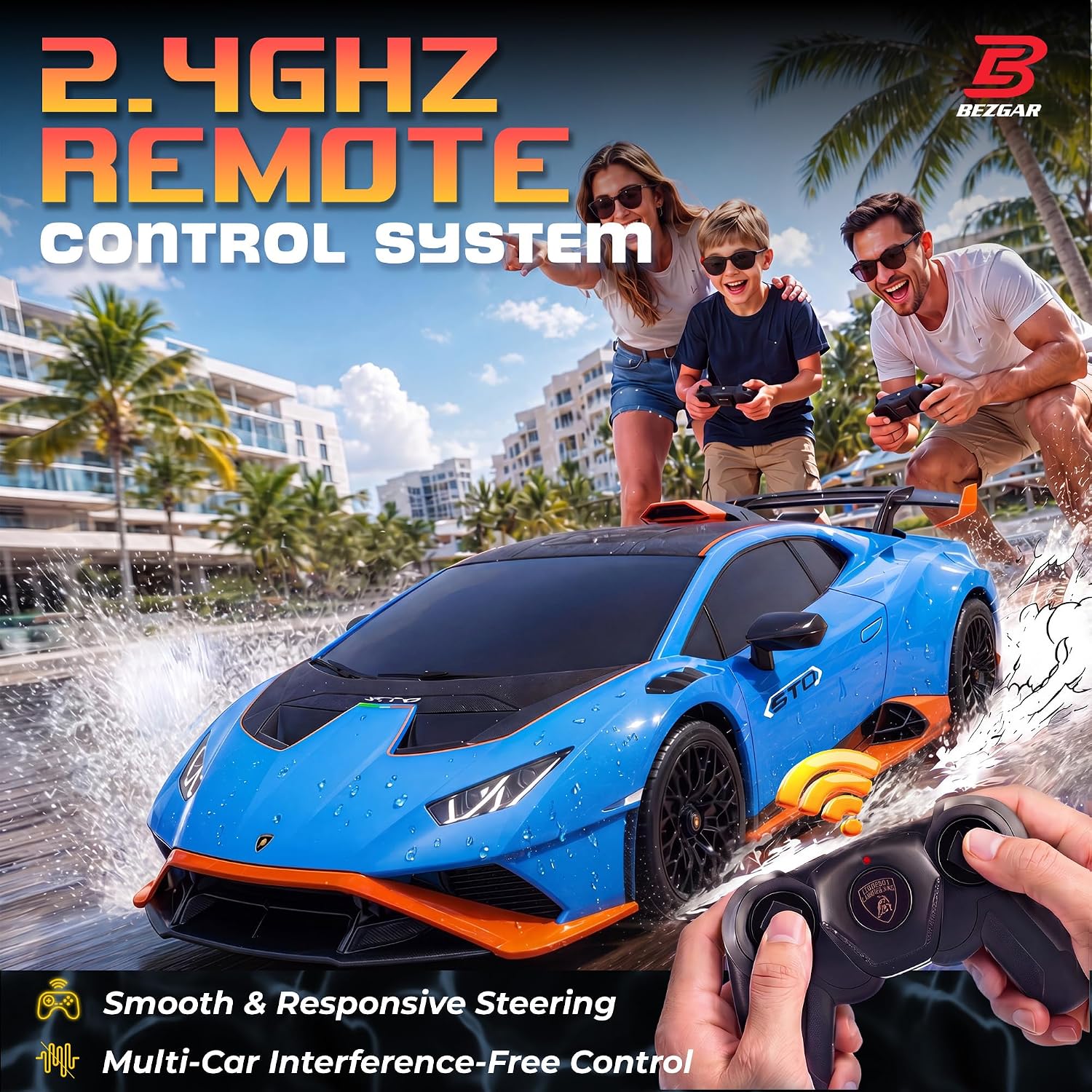 BEZGAR 1:24 Ferrari Remote Control Car Licensed FXX-K EVO