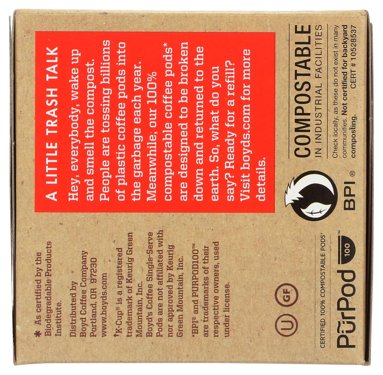 Boyd's Coffee Red Wagon Single Serve, 12 Count | BPI certified, Rainforest Alliance beans, smoky flavor, smooth finish, roasted in Portland, Oregon