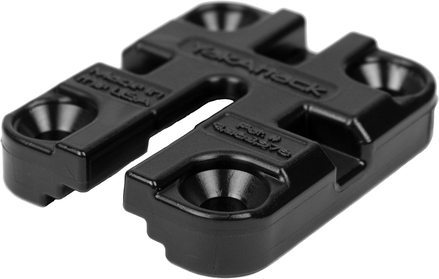 YakAttack MightyMount II | Compact Track Mount for Kayak Accessories | LockNLoad & T-Bolt Compatible | Includes Mounting Hardware | 2" x 2.375" x