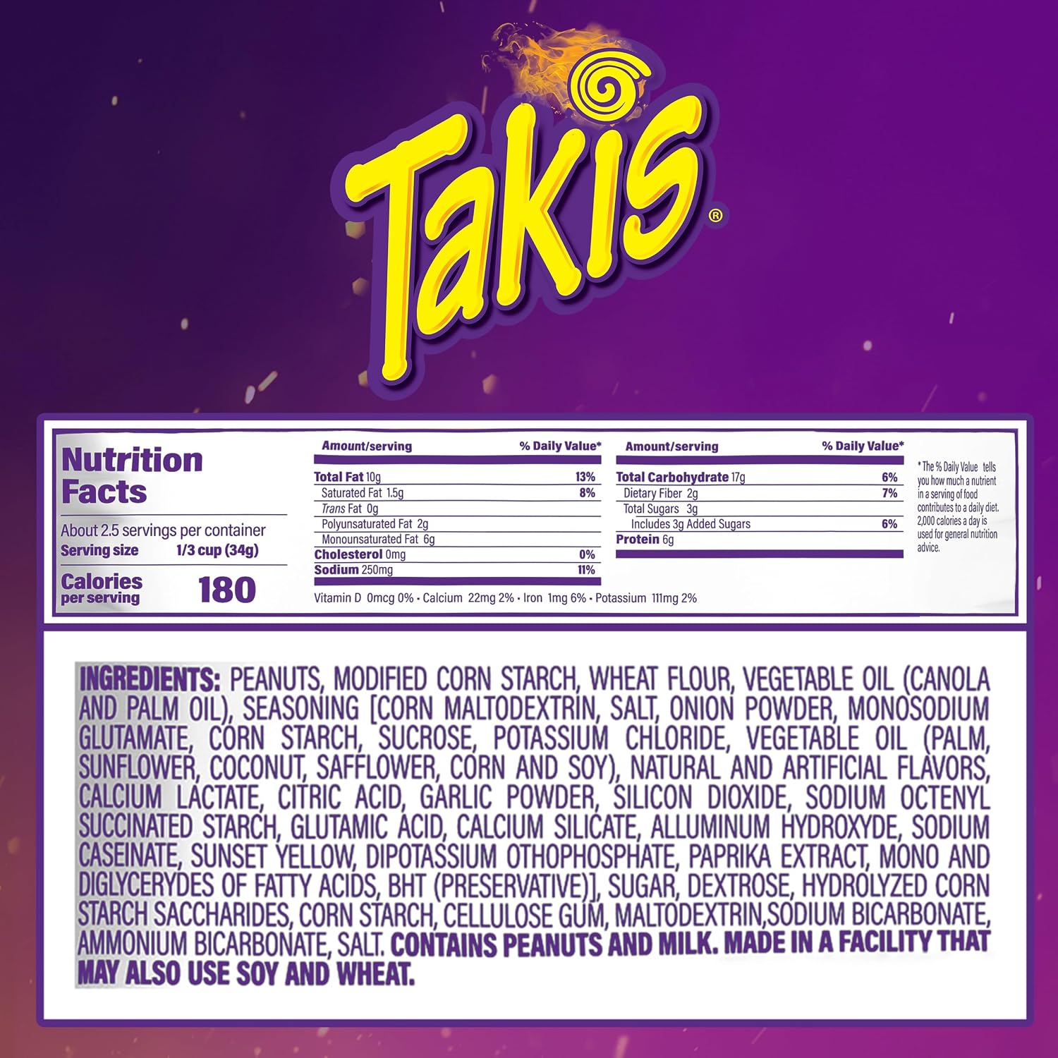 Takis Fuego Hot Nuts 12 pc / 3.2 oz Snack Size Box, Hot Chili Pepper & Lime Flavored Extreme Spicy Double-Crunch Peanuts