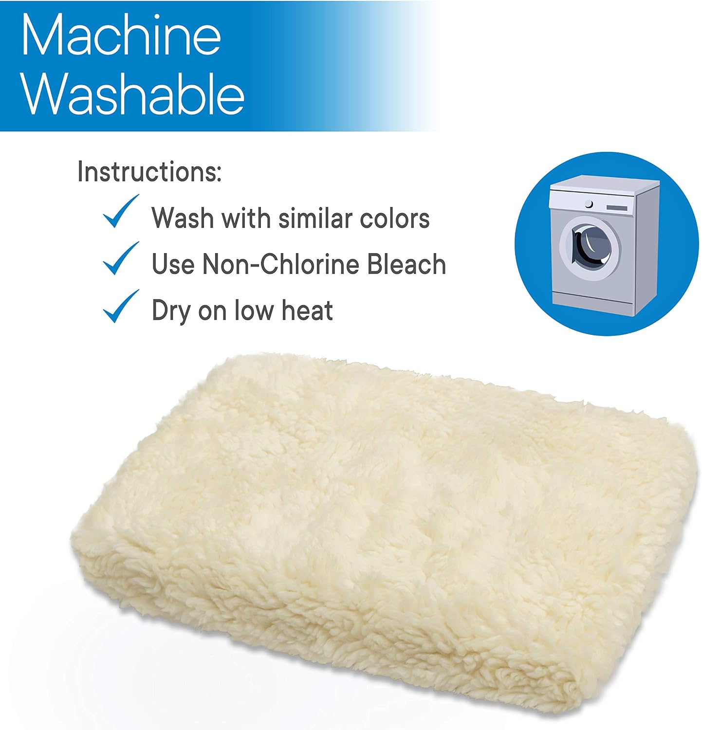 RMS Knee Walker Pad Cover with Foam Cushion and Soft Fleece, Washable