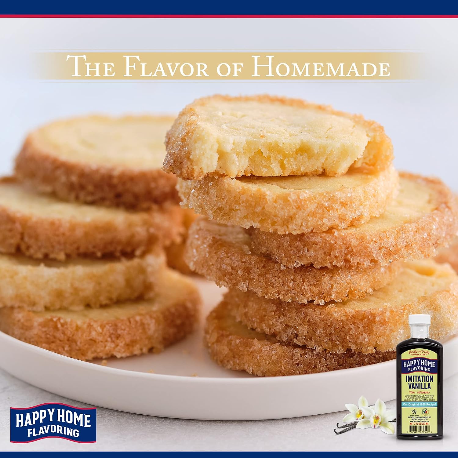 Happy Home Imitation Clear Butter Flavoring, Non-Alcoholic, Certified Kosher, 7 oz.