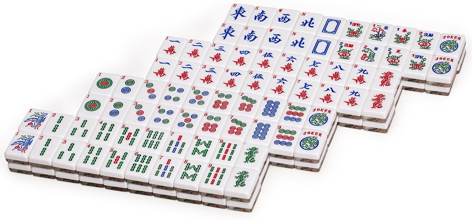 Yellow Mountain Imports Set of 166 American Mahjong Tiles, Koi (Tiles Only Set)