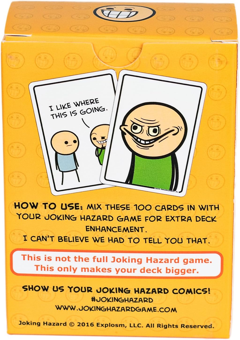 Joking Hazard Deck Enhancement #1 - Expansion Pack for Fun Party Games by Cyanide & Happiness, 100 New Hilarious Comic Cards | Perfect for Game Night