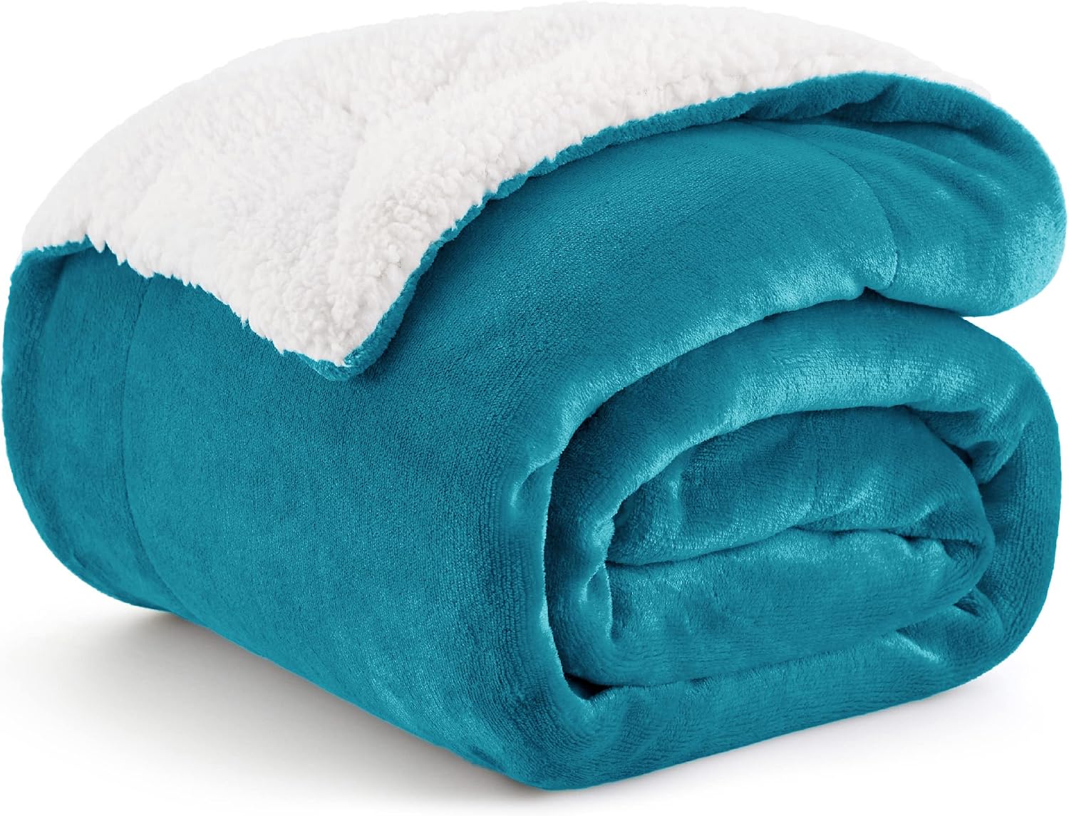 Bedsure GentleSoft Sherpa Fleece Throw Blanket for Couch, Non-Heated, Thick & Warm Cozy Blanket for Winter Fall, Soft Fuzzy Plush Throw Gifts for Women and Men, Grey, 50x60 Inches