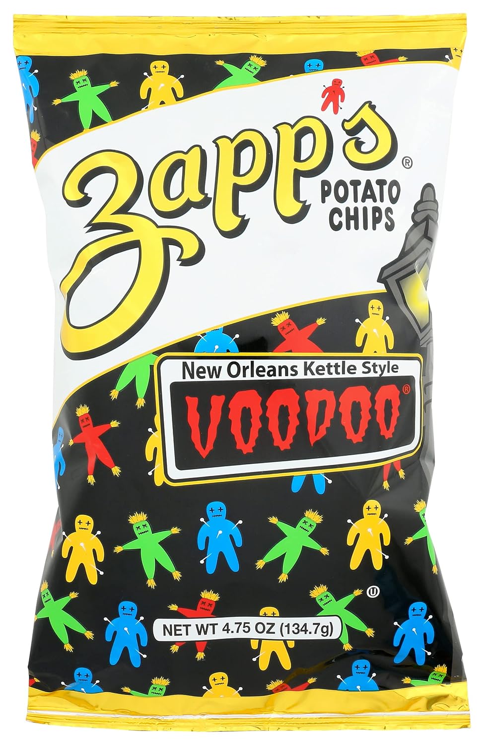 Zapp’s New Orleans Kettle-Style Potato Chips Hotter n Hot Jalapeno Flavor (2 oz Bags, 25 Count), Crunchy Chips with a Spicy Kick, Perfect On-The-Go, Gluten Free Snack