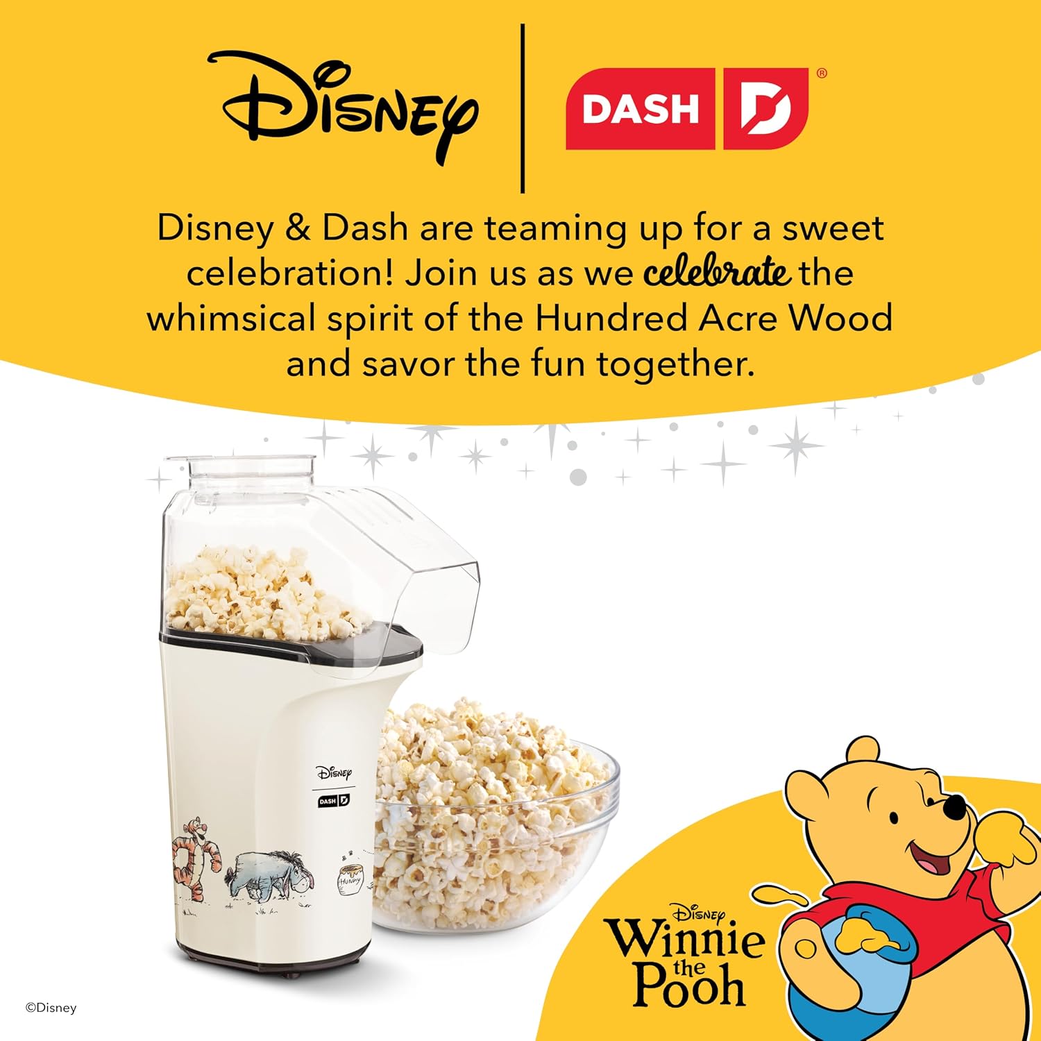 Dash Fresh Pop Popcorn Maker, 16-Cup Hot Air Popper, Aqua | Electric Popcorn Machine, Oil-Free Air Popped Popcorn, Built-In Measuring Cup & Butter Melting Tray, Movie Night Snacks