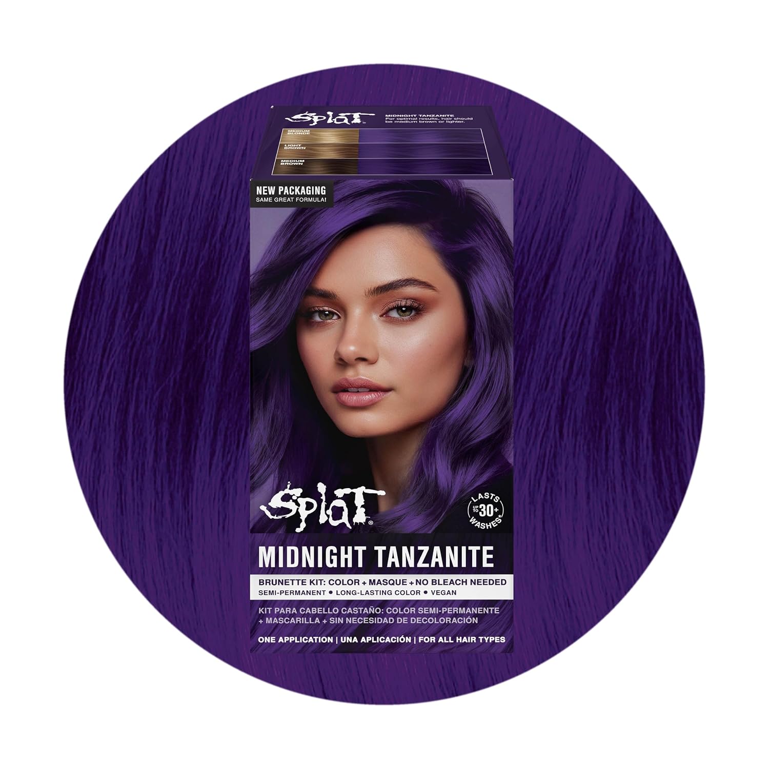 Splat Midnight Magenta Semi Permanent Hair Dye Kit, 1 Application