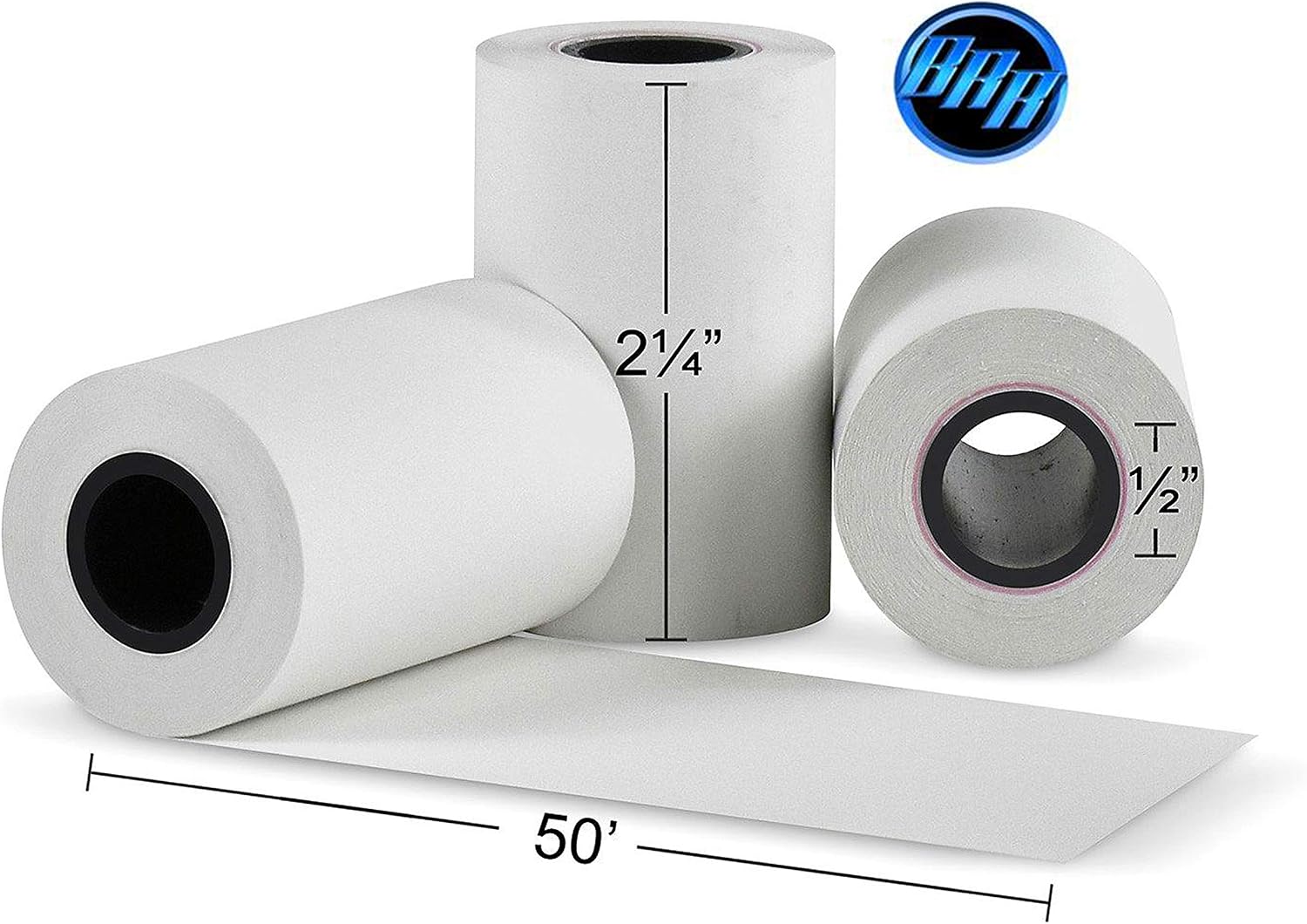 (50 Rolls) 3 1/8 x 230 Thermal Paper Receipt Rolls (55 GSM Premium Quality German Paper) Fits All POS Cash Registers BPA Free - BuyRegisterRolls
