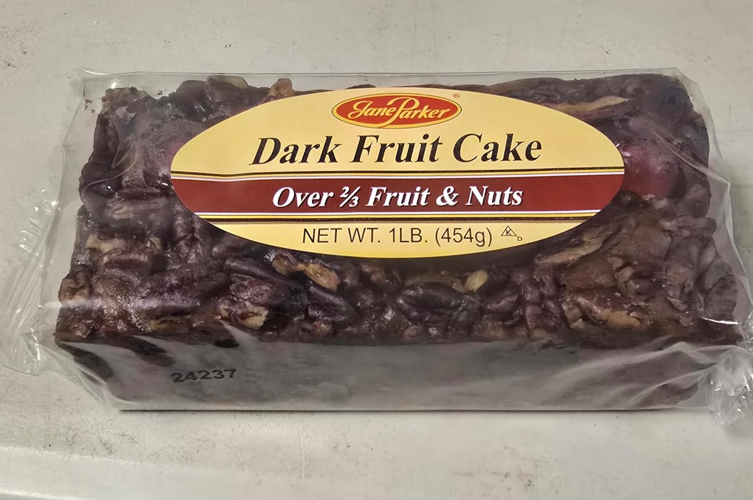 Jane Parker Fruitcake Dark Fruit Cake 1 pound (16 Ounce) Loaf in a Collectible Holiday Tin-Christmas Cake-The Best Fruitcake You Can Buy