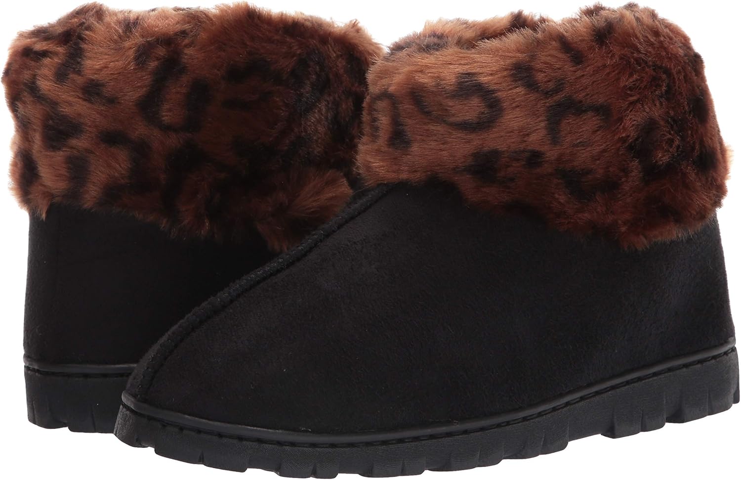 Jessica Simpson Women's and Girls Microsuede Super Soft Bootie Slippers with Indoor Outdoor Sole- Mommy & Me Set Options