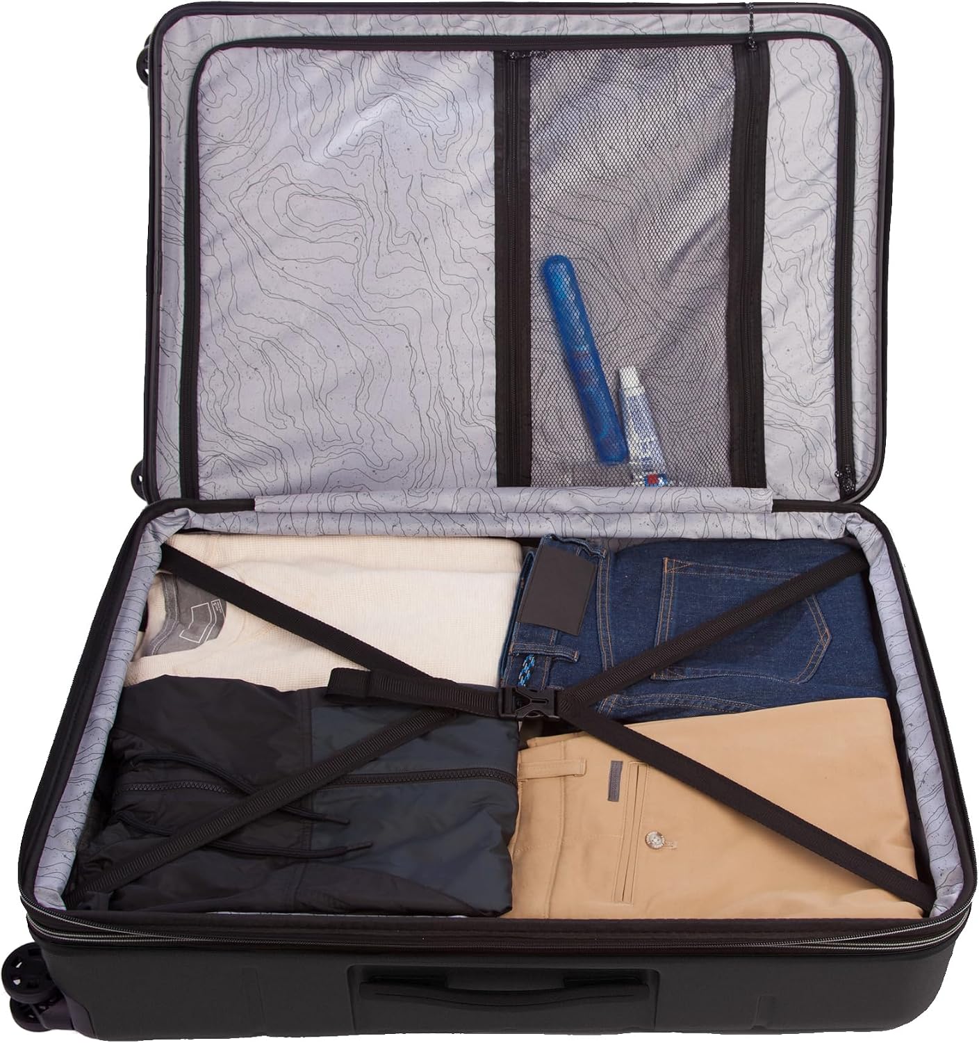 Eddie Bauer Glacier Checked 30" Luggage | Hardside | Spinner Wheels | Expandable | Lightweight | Travel Essentials - Sprig Green