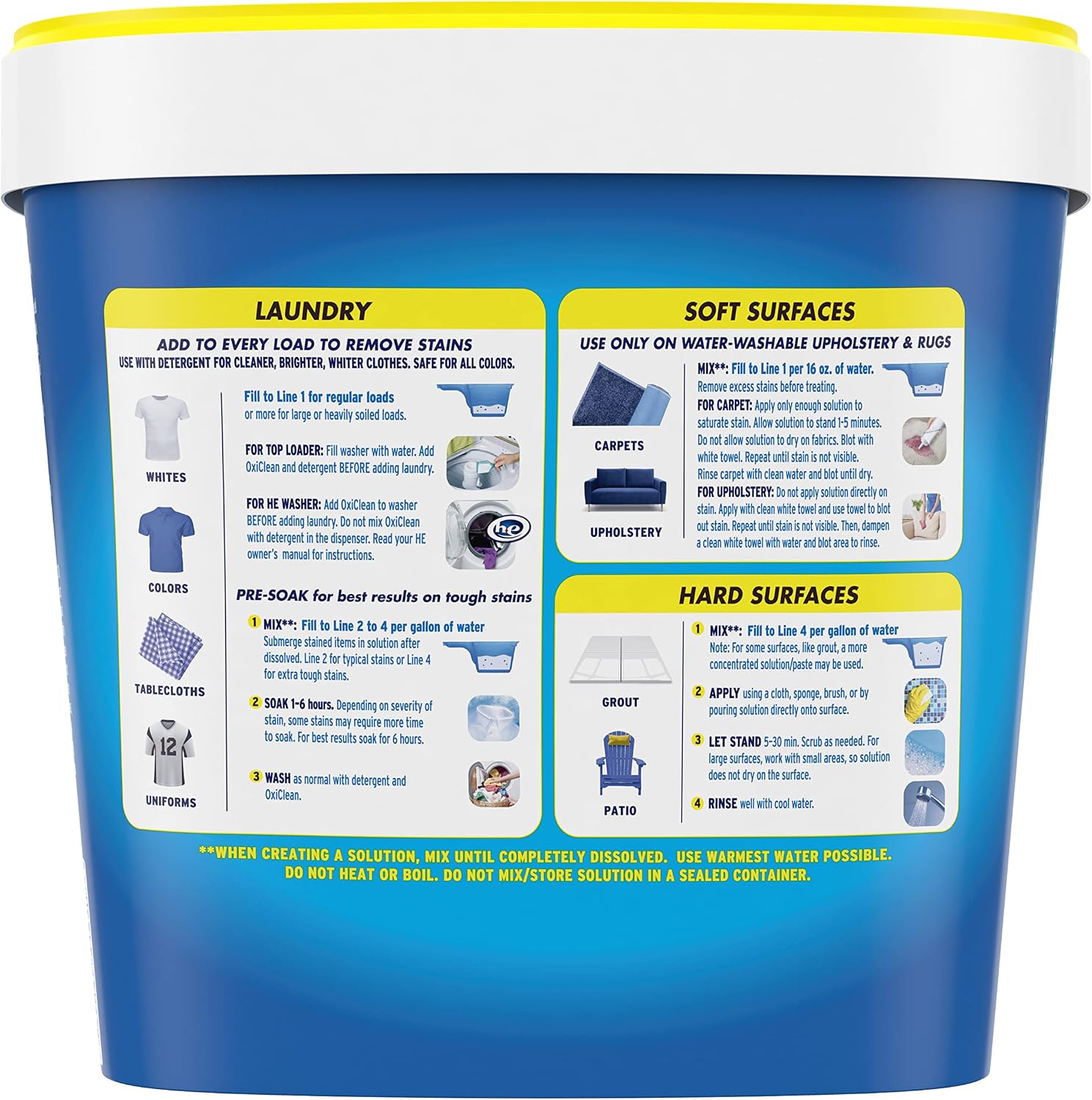 OxiClean Versatile Stain Remover Powder, 5 lb | 101+ Household Uses, Tough Stain Removal, Laundry Booster, Multi-Surface Cleaning, Color Safe, Chlorine Free