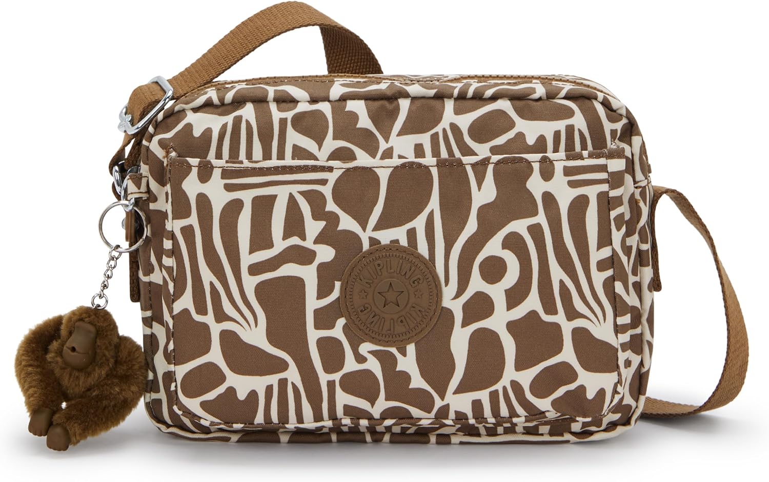 Kipling Women’s Abanu Medium Crossbody Bag, Lightweight, Adjustable Nylon Waist Pack with Multi-Compartment Zip Pockets