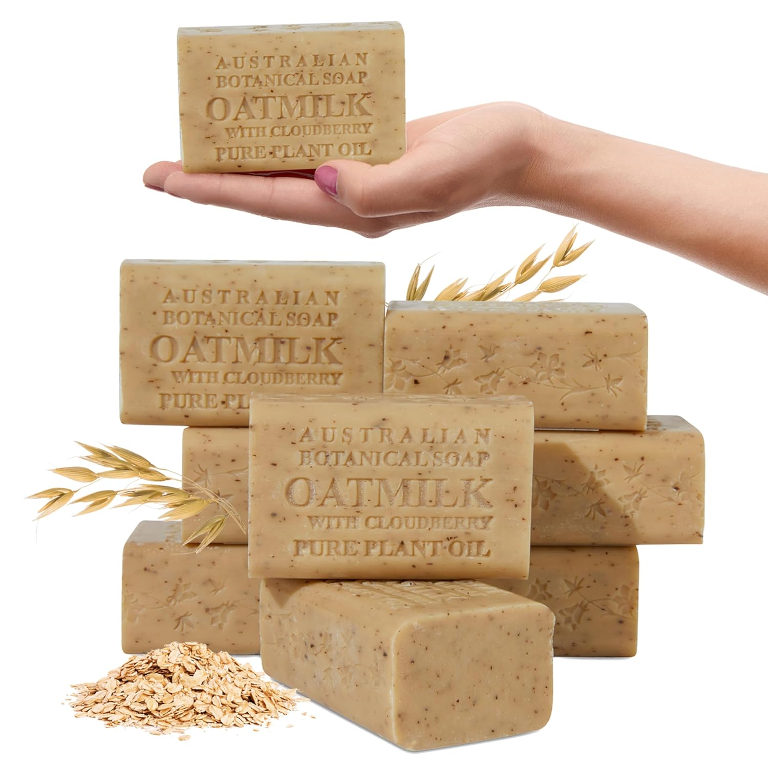 Australian Botanical Soap Sea Salt Soap Bars, 6.6 oz, Pack of 8